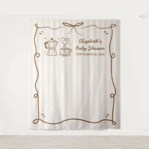 Baby Is Brewing Coffee Baby Shower Tapestry