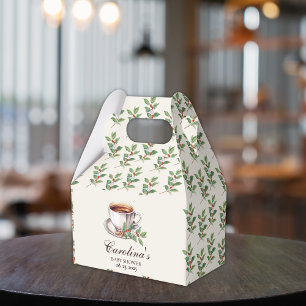 Baby is Brewing Coffee brown Baby Shower Favor Box