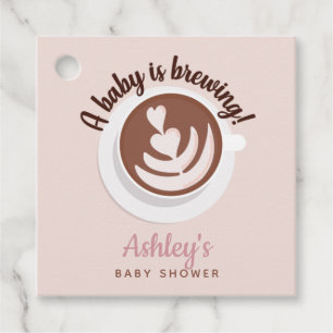 Baby is Brewing Coffee Brunch Baby Shower Sprinkle Favour Tags