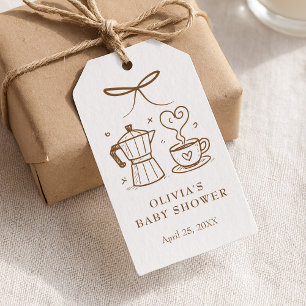 Baby is Brewing Coffee Favor Tag