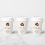 Baby is Brewing Coffee Gender Neutral Baby Shower Paper Cups<br><div class="desc">Baby is Brewing Coffee Gender Neutral Baby Shower Paper Cups</div>
