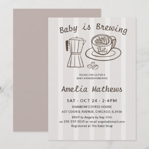 Baby is Brewing Coffee Pot Cute Baby Shower