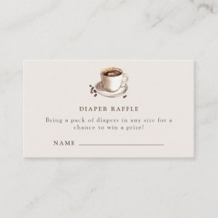 Baby is Brewing Diaper Raffle Enclosure Card