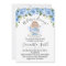 Baby is Brewing Easter Tea Shower Blue Invitation
