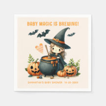 Baby is Brewing Halloween baby shower 
