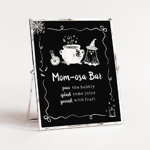 Baby is Brewing Halloween Mom Osa Bar Sign