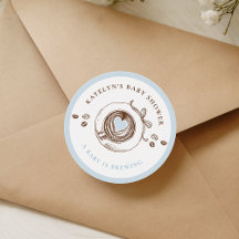 Baby Is Brewing Hand Drawn