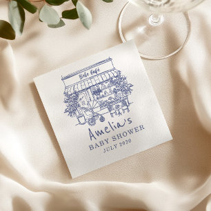 baby is brewing Home cafe themed BABY Shower Napkin