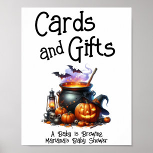 Baby is Brewing Neutral Baby Shower Cards & Gifts Poster