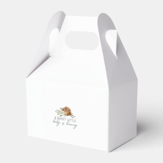 Baby is Brewing Pastry Favor Box (Front Side)