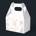 Baby Is Brewing Pink Winter Tea Party Baby Shower Favor Box<br><div class="desc">Baby Is Brewing Pink Winter Tea Party Baby Shower Favor Gift Boxes</div>