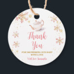 Baby Is Brewing Pink Winter Tea Party Baby Shower Favour Tags<br><div class="desc">Baby Is Brewing Pink Winter Tea Party Baby Shower Thank You Favor Tag
All wordings can be customized</div>