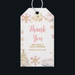 Baby Is Brewing Pink Winter Tea Party Baby Shower Gift Tags<br><div class="desc">Baby Is Brewing Pink Winter Tea Party Baby Shower Thank You Favor Gift Tags
All wordings can be customized</div>