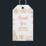 Baby Is Brewing Pink Winter Tea Party Baby Shower Gift Tags<br><div class="desc">Baby Is Brewing Pink Winter Tea Party Baby Shower Thank You Favor Gift Tags
All wordings can be customized</div>