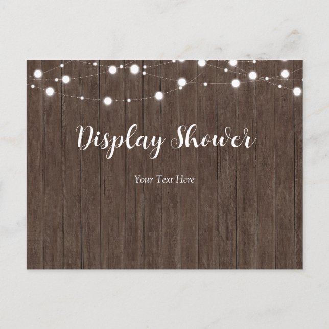 Baby is Brewing Rustic Baby Shower Insert Card (Front)