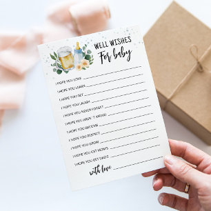 Baby Is Brewing Well Wishes for the Baby Card