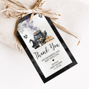 Baby is Brewing Witch Cauldron Baby Favor Tags