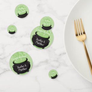Baby is Brewing Witch Shower Halloween Cauldron Confetti