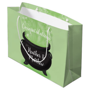 Baby is Brewing Witch Shower Halloween Cauldron Large Gift Bag