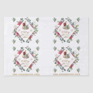 Baby Is Cold Outside Xmas Winter Wreath Script Tissue Paper