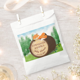 Baby is Coming Woodland Baby Fox Baby Shower Favour Bag