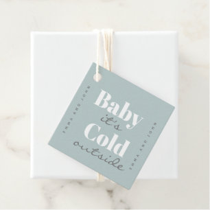Baby It Is Cold Outside Favour Tags