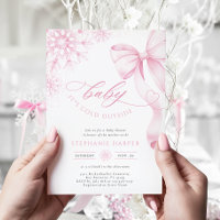 Baby It’s Cold Outside Pink Baby shower Invitation