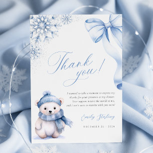 Baby It’s Cold Outside Polar Bear Thank You Card