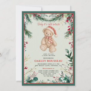 Baby It’s Cold Outside Teddy Bear Baby Shower Invitation