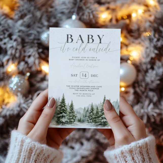 Baby It’s Cold Outside Winter Baby Shower Invite (Creator Uploaded)