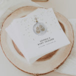 Baby it’s cold outside Winter Baby Shower Napkin<br><div class="desc">“Baby it’s cold outside” Celebrate the mom-to-be with these gender neutral winter baby shower napkins featuring a minimalist watercolor illustration of a glass ornament with baby shoes inside and tiny snowflakes.</div>