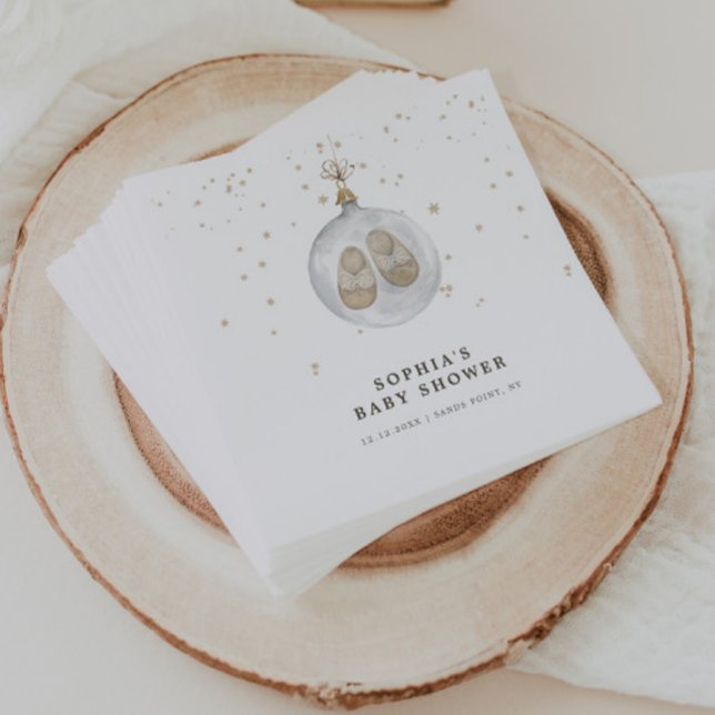 Baby it’s cold outside Winter Baby Shower Napkin (Creator Uploaded)