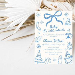 Baby It’s Cold Outside Winter Baby Shower Party Invitation