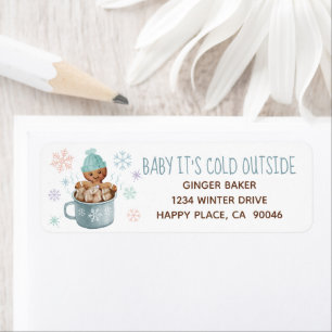 Baby It's Cold Cookies & Cocoa Return Address