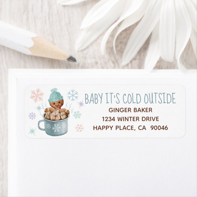 Baby It's Cold Cookies & Cocoa Return Adresse (En situation)