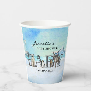 Baby It's Cold Outside Arctic Animal Shower  Paper Cups
