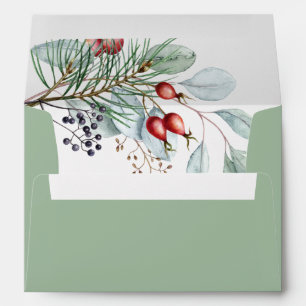 Baby it's cold outside baby shower 5x7 envelope