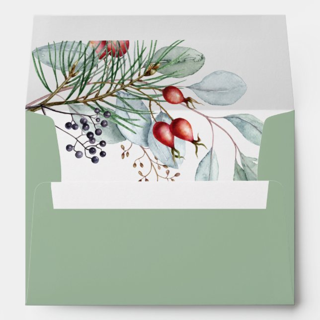 Baby it's cold outside baby shower 5x7 envelope (Back (Bottom))