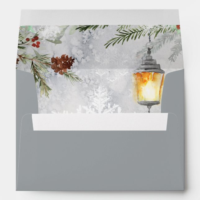 Baby it's cold outside baby shower 5x7 envelope (Back (Bottom))