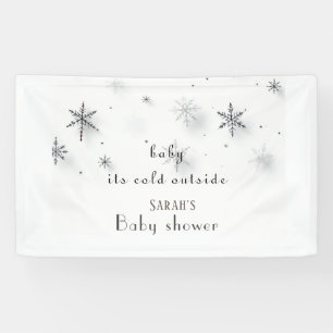 baby its cold outside Baby shower  Banner