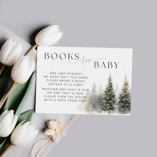 Baby It's Cold Outside Baby Shower Book Request  Card
