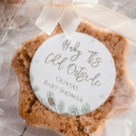Baby It's Cold Outside Baby Shower Classic Round Sticker<br><div class="desc">Bring cozy charm to your celebration with this Personalized Baby It’s Cold Outside Baby Shower Classic Round Sticker, perfect for winter baby shower ideas and winter baby shower themes. A sweet touch for favours, décor, and gifts, it’s ideal for a winter baby shower, baby its cold outside baby shower ideas,...</div>