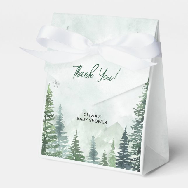 Baby it's Cold Outside Baby Shower Favor Box (Front Side)