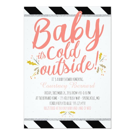Baby It's Cold Outside Baby Shower Invitation