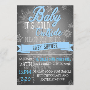 Baby It's Cold Outside Baby Shower Invitation