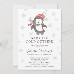Baby It's Cold Outside Baby Shower Invitation
