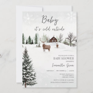 Baby It's Cold Outside Baby Shower Invitation