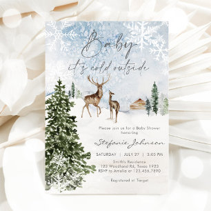 Baby It's Cold Outside Baby Shower Invitation