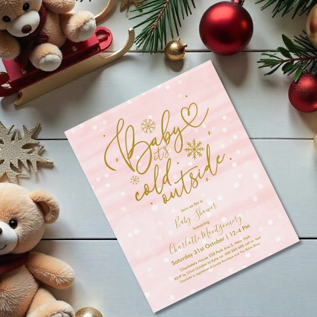 Baby It's Cold Outside Baby Shower Invitation (Creator Uploaded)