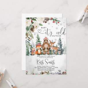 Baby It's Cold Outside Baby shower Invitation